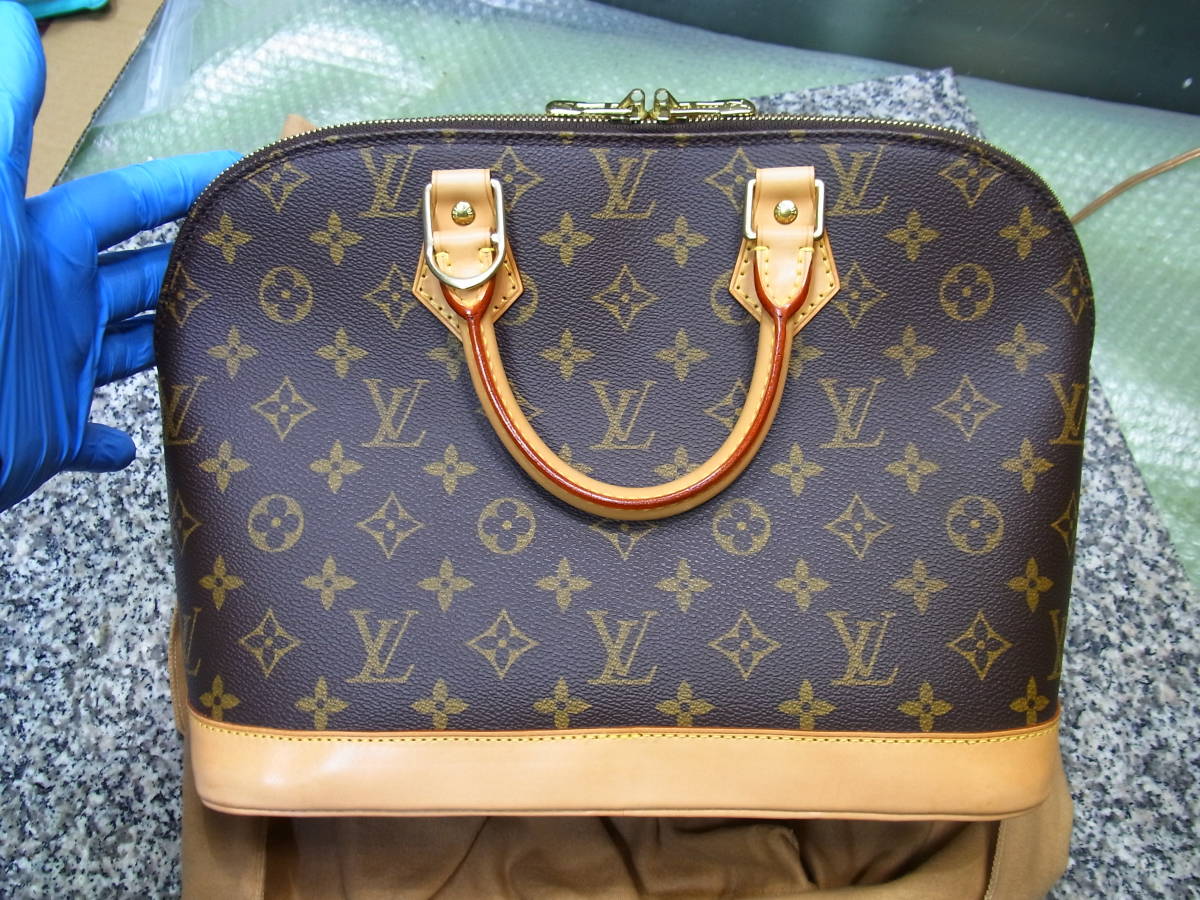 LOUIS VUITTON ルイヴィトン モノグラム アルマ M51130 ハンドバッグ カデナ・保存袋・ 美品_画像1