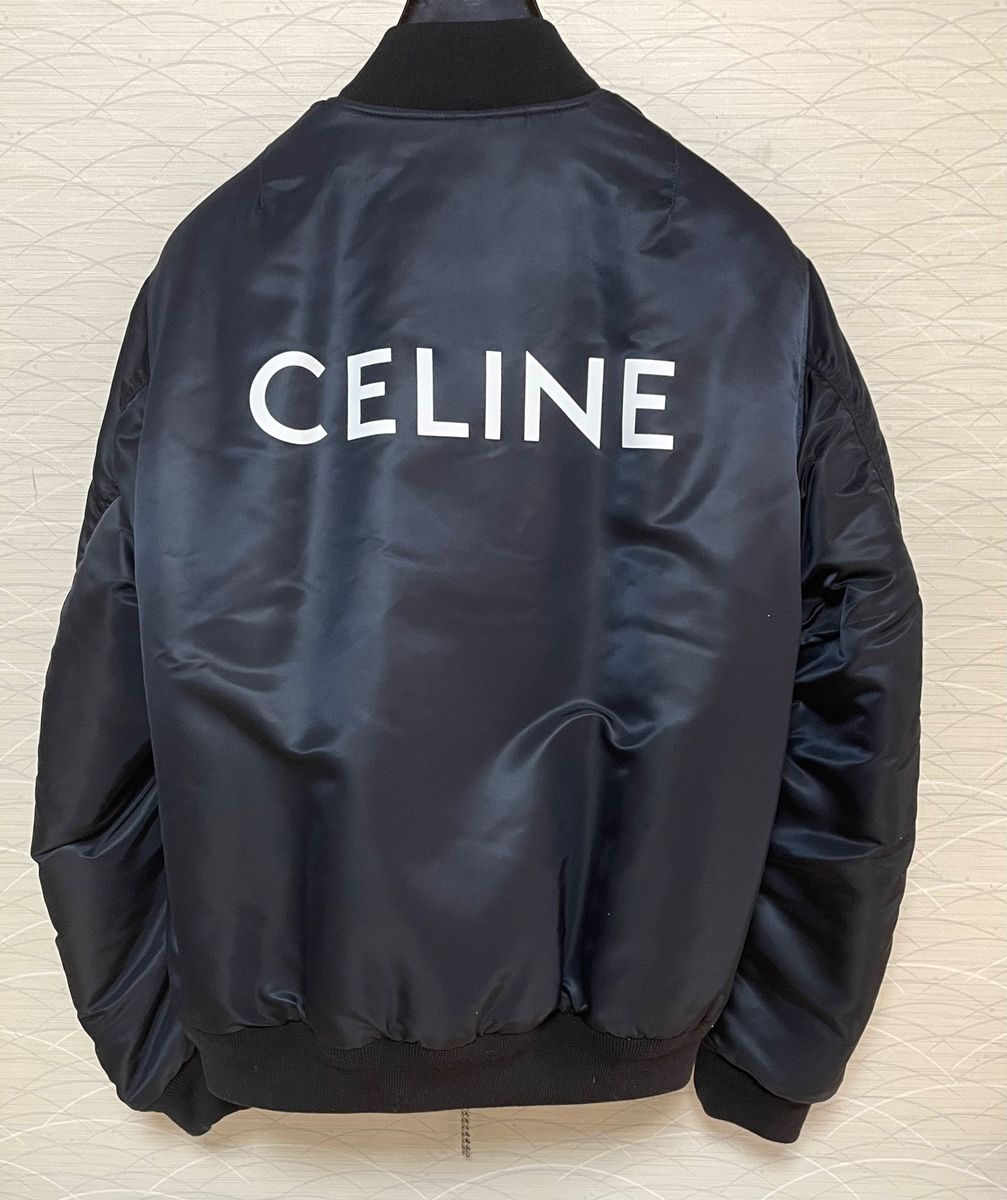 Celine セリーヌ エディスリマン MA-1 バックロゴ ナイロン Celine セリーヌ エディスリマン MA-1 バックロゴ ナイロン