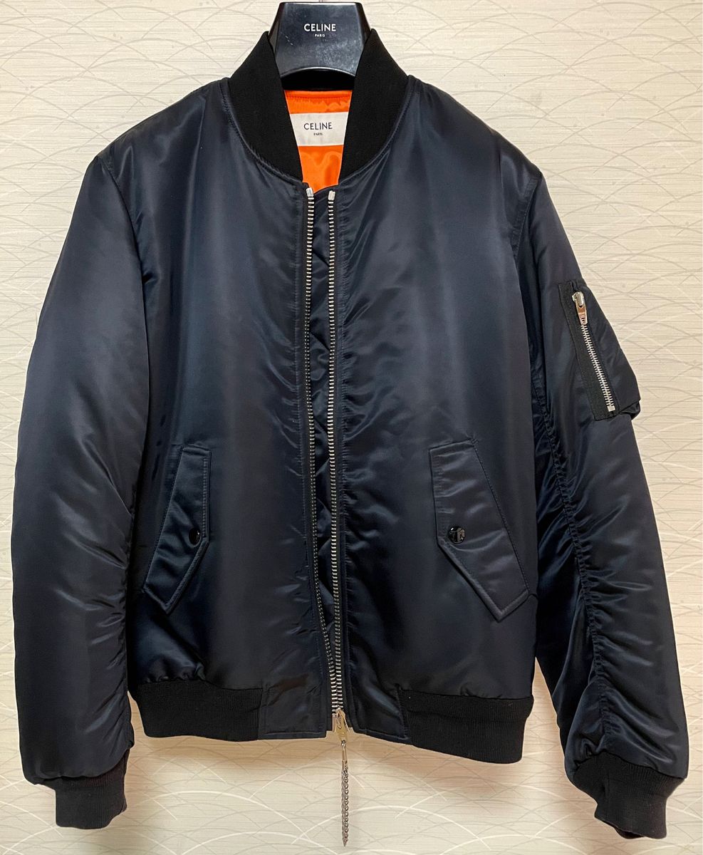 Celine セリーヌ エディスリマン MA-1 バックロゴ ナイロン Celine セリーヌ エディスリマン MA-1 バックロゴ ナイロン
