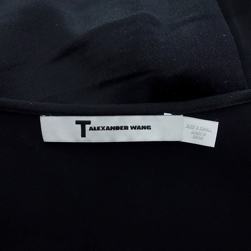 【特別価格】ALEXANDER WANG シルク ノースリーブ タンクトップ Tシャツカットソー_画像3