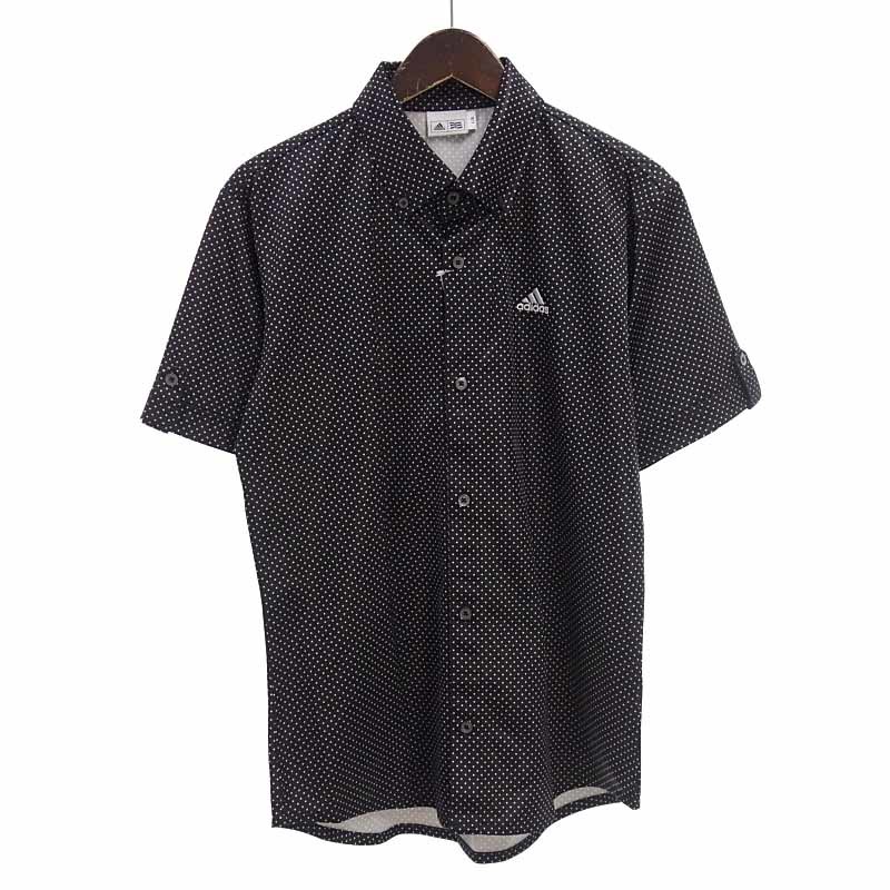 【特別価格】ADIDAS GOLF ゴルフ ドット柄 半袖 シャツ シャツ_画像1