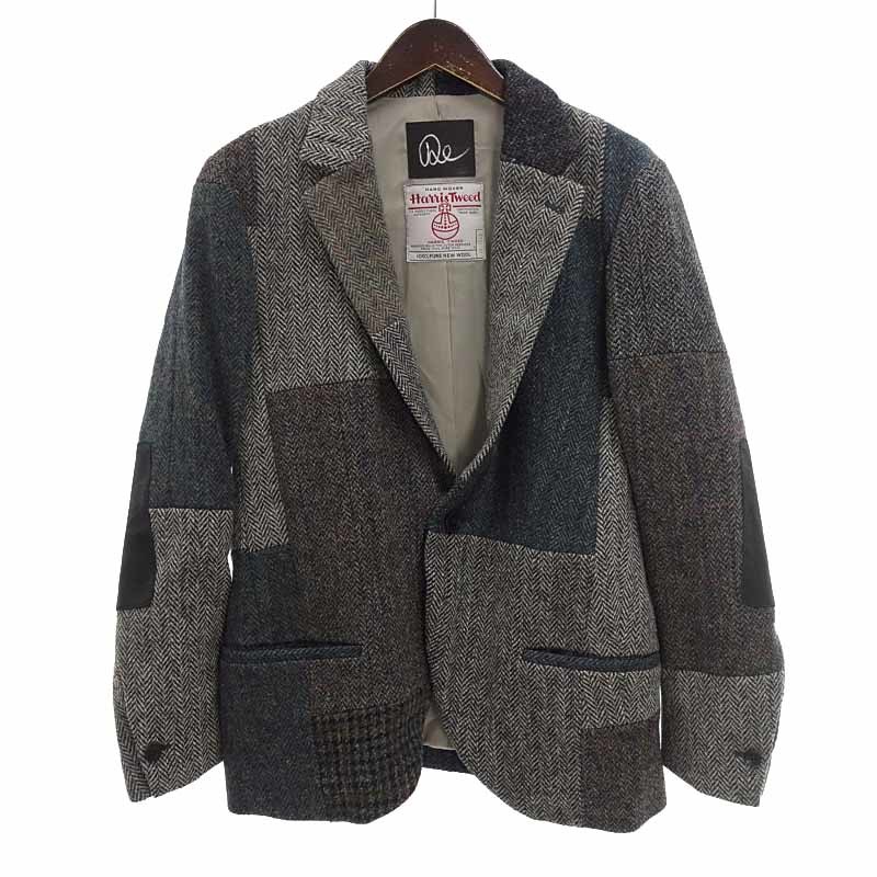 【特別価格】BACKLASH Used Harris Tweed ジャパンカーフ テーラード ジャケット