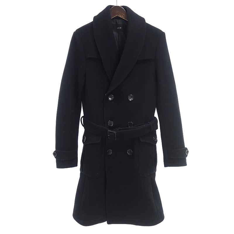 【特別価格】AKM shawl long trench coat ショールカラー トレンチ コート