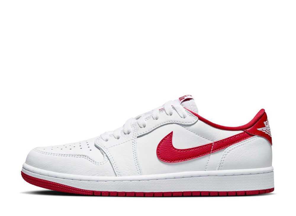 27.5cm Nike Air Jordan 1 Retro Low OG "White and University Red" 27.5cm CZ0790-161