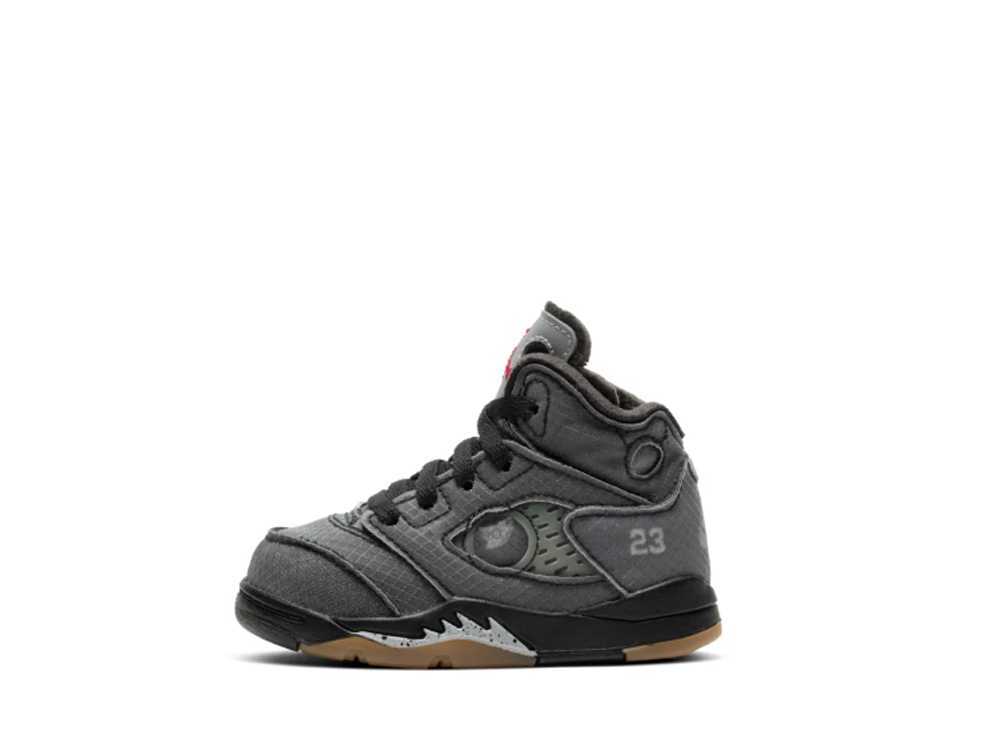 13cm～ Off-White Nike TD Air Jordan 5 "Grey/Black" 13cm CV4828-001