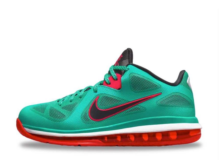 27.0cm Nike Lebron IX Low "New Green/Black/Action Red/White" 27cm DQ6400-300