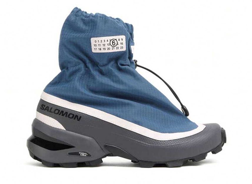 23.5cm MM6 Maison Margiela Salomon WMNS Cross Mid Sneaker "Light Blue" 23.5cm S59WS0217P5744H9596
