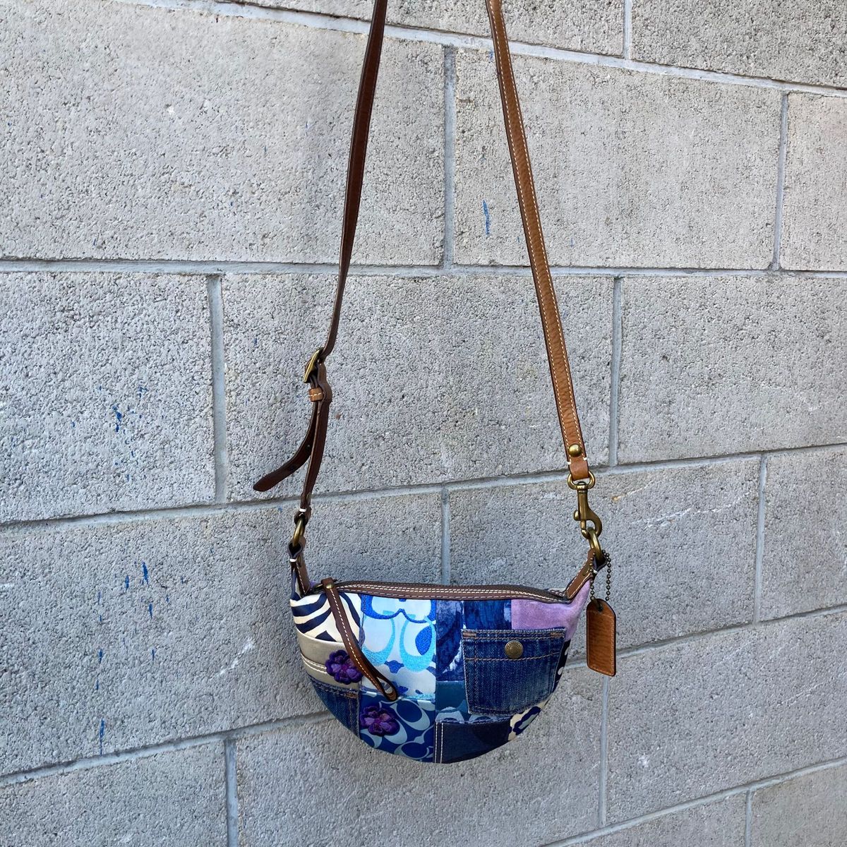 コーチ COACH ショルダーバッグ パッチワーク デニム コーチ COACH ショルダーバッグ パッチワーク デニム