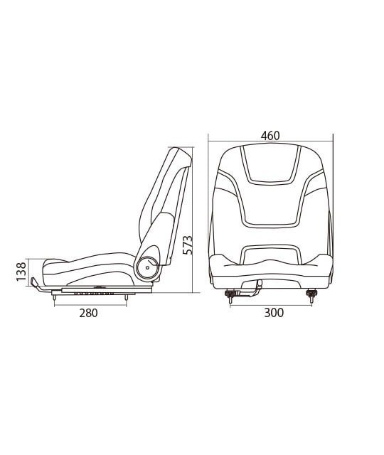 ●重機・建設機械用オペレーターシート　SS460-Ⅱ●_画像8