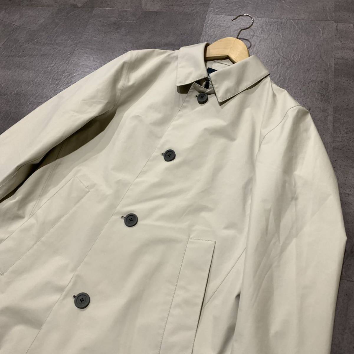 J ☆ほぼ美品/ 高級ラグジュアリー服 'GORE-TEX/ゴアテックス搭載' HERNO ヘルノ LAMINAR ステンカラーコート size:46 国内正規品 アウター_画像3