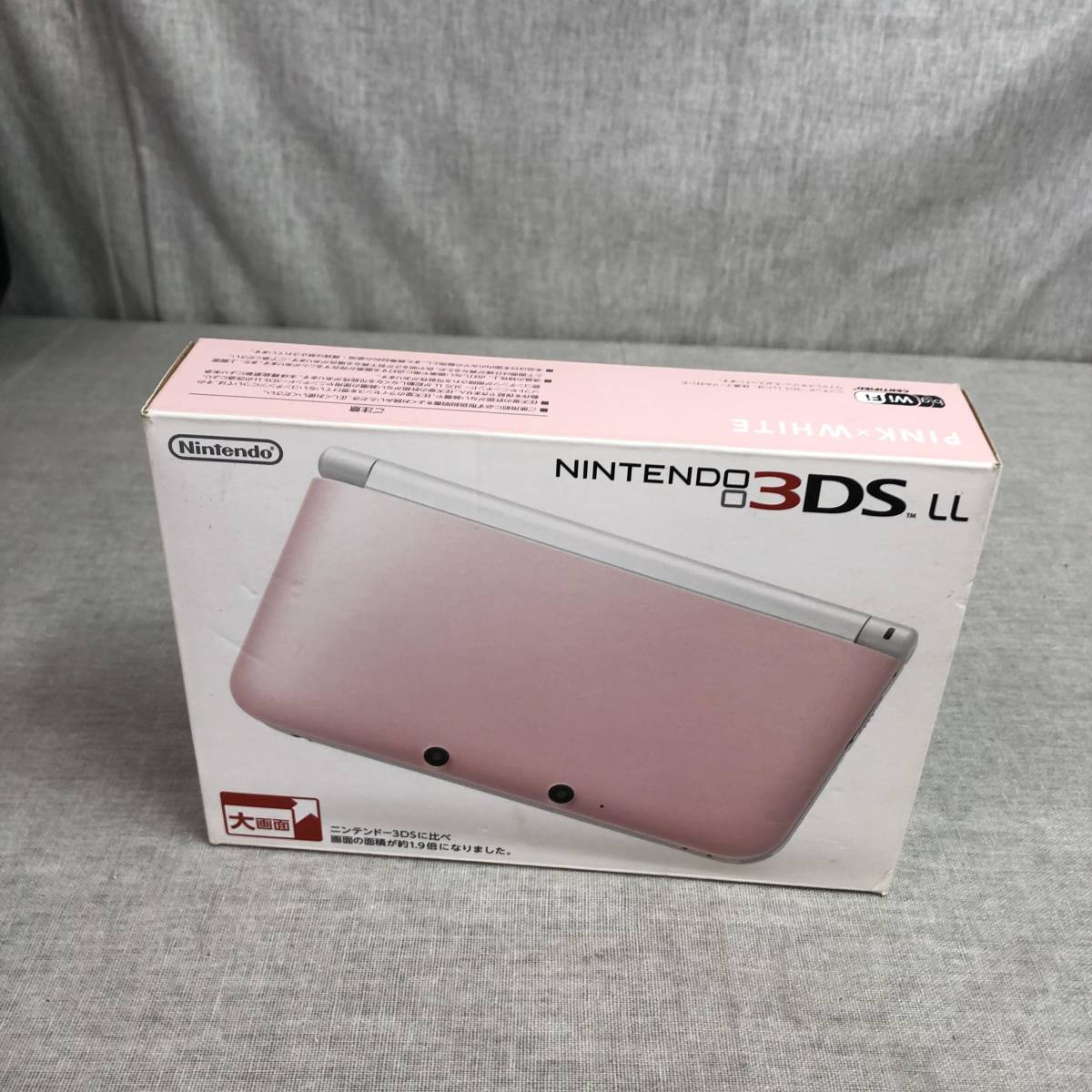 ニンテンドー3DS LL ピンクXホワイト_画像1