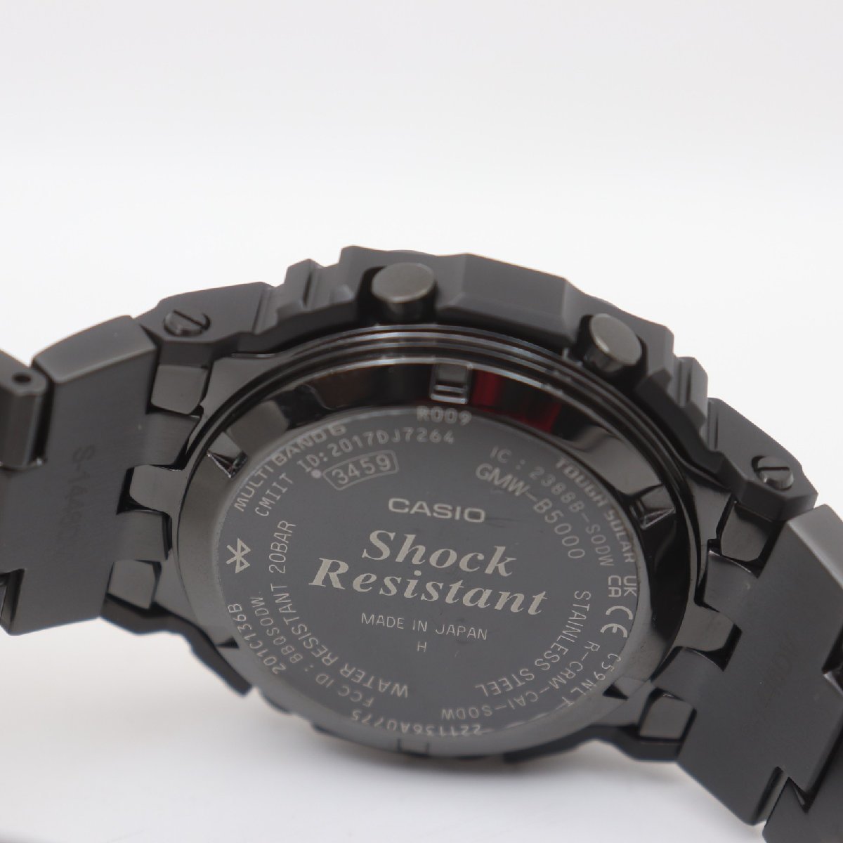 ITOHXSNKTUOR 即決 本物 美品 CASIO カシオ G-SHOCK Gショック GMW-B5000MB-1JF フルメタル 電波ソーラー モバイルリンク Bluetooth_画像3