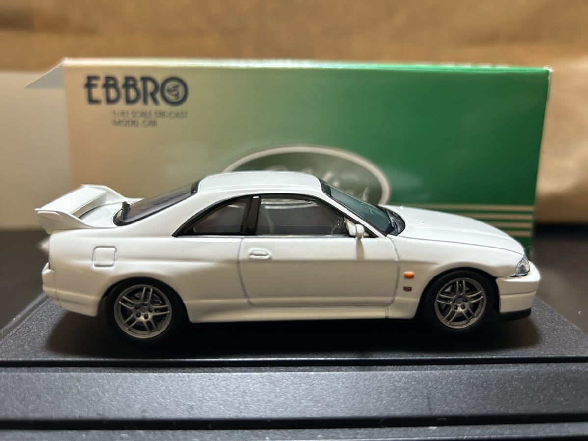 EBBRO 1/43 NISSAN SKYLINE GT-R BCNR33 WHITE R33 エブロ　日産　スカイライン　ホワイト_画像8