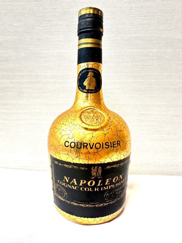 191168-33 古酒 COURVOISIER クルボアジェ ナポレオン クールインペリアル ゴールド 700ml 未開栓 ブランデー コニャック 同梱不可_画像1