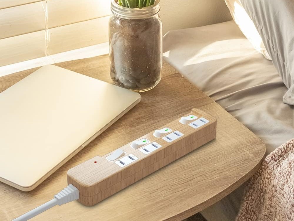  extender power supply tap natural Northern Europe style individual switch LED lamp energy conservation . electro- wood grain .. peace . stylish lovely modern atmosphere making 