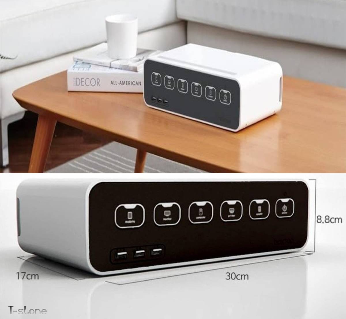 延長コード 近未来デザインボックス 電源タップ マルチタップ ケーブル