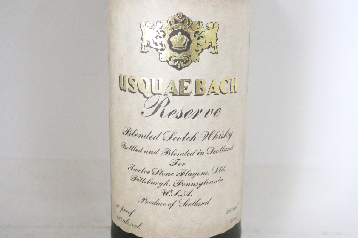 【ト足】 未開栓　USQUAEBACH Reserve　ウシュクベ リザーブ　750ml　43％ CO286CAA82_画像3