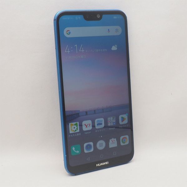 HUAWEI P20 lite シムフリー クラインブルー 判定○ SIMフリー ワイモバイル版 ANE-LX2J ファーウェイ 管16395_画像1