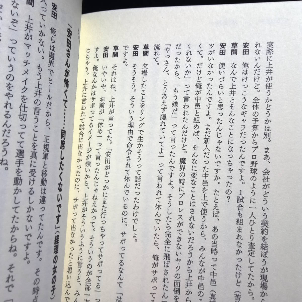 ★即決★シュートマッチ　プロレス「因縁」対談10番勝負　アントニオ猪木+長州力+前田日明+天龍源一郎ほか_画像9