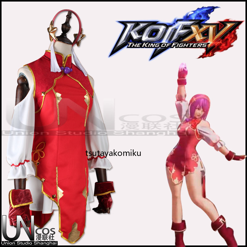 高品質 新作 KOFXV キングオブファイターズ 麻宮アテナ コスプレ衣装 風 靴とウィッグ 別売り_画像2