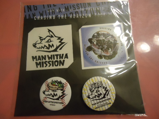 man with a mission ステッカー　バッジ　甲子園　2018　_画像2