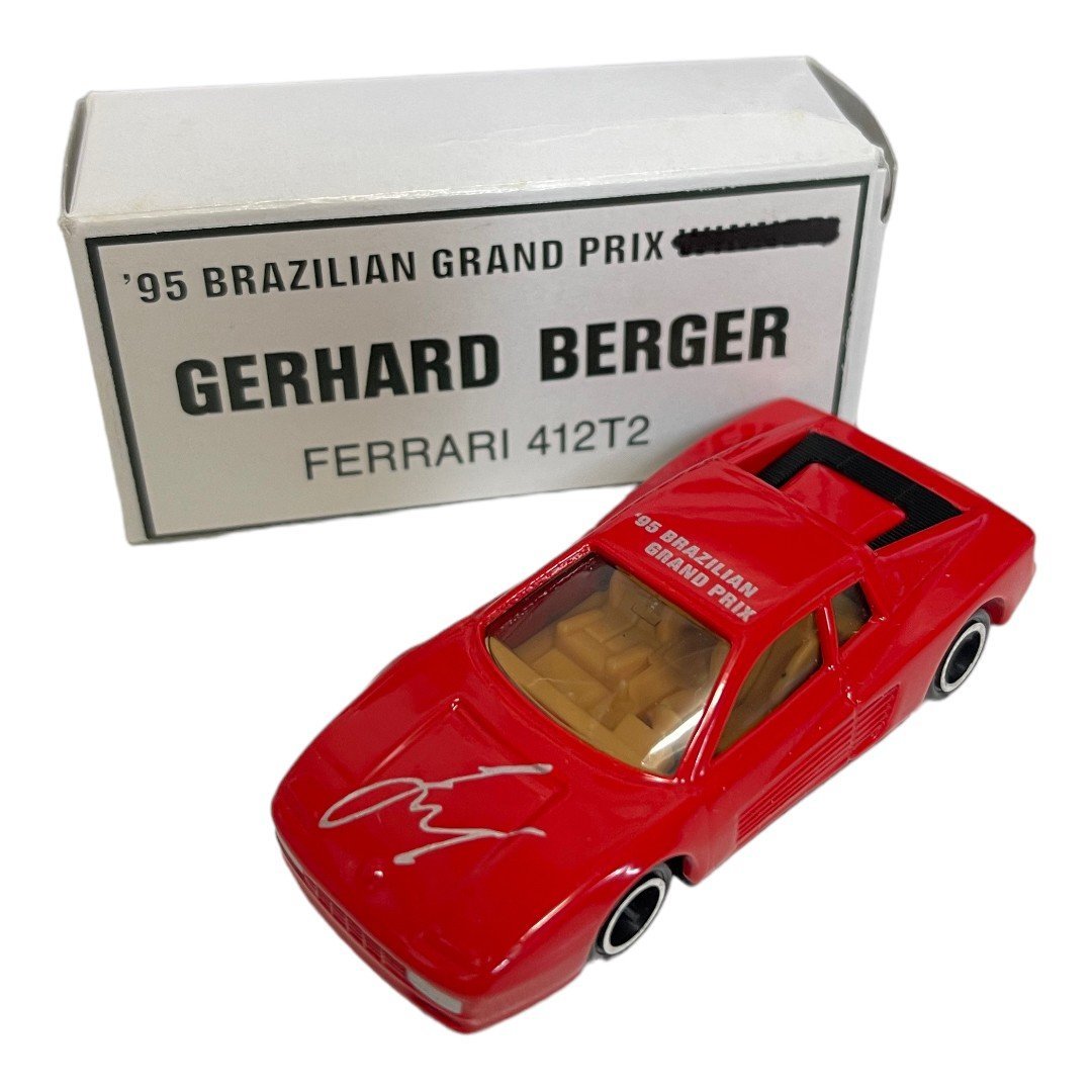 【中古品】 トミカ フェラーリ テスタロッサ GERHARD BURGER BRAZILIAN GRAND PRIX 特注 箱あり L52488RG_画像1