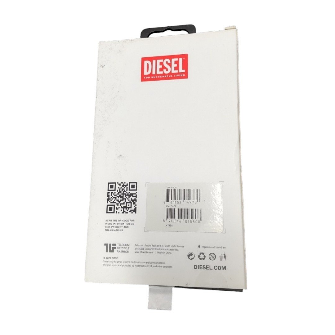 【未使用】 DIESEL ディーゼル スマホケース iPhone13 MINI用 ブラック ブックレットケース 外箱破損あり L52644RL_画像2