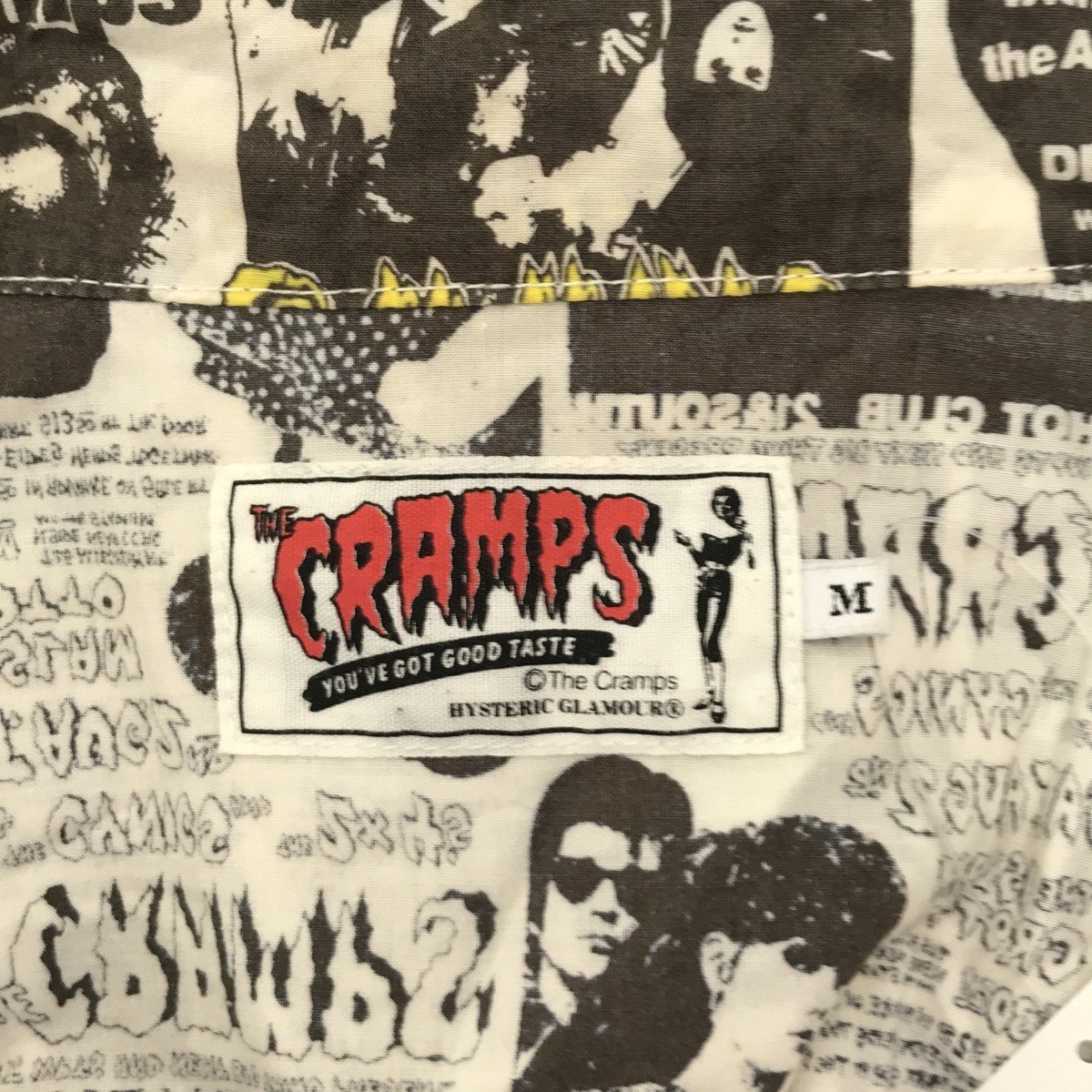 ◆中古品◆ 長袖シャツ ウエスタン ヒステリックグラマー HYSTERIC GLAMOUR コラボ CRAMPS Mサイズ 長袖シャツ Q50025NSS_画像4