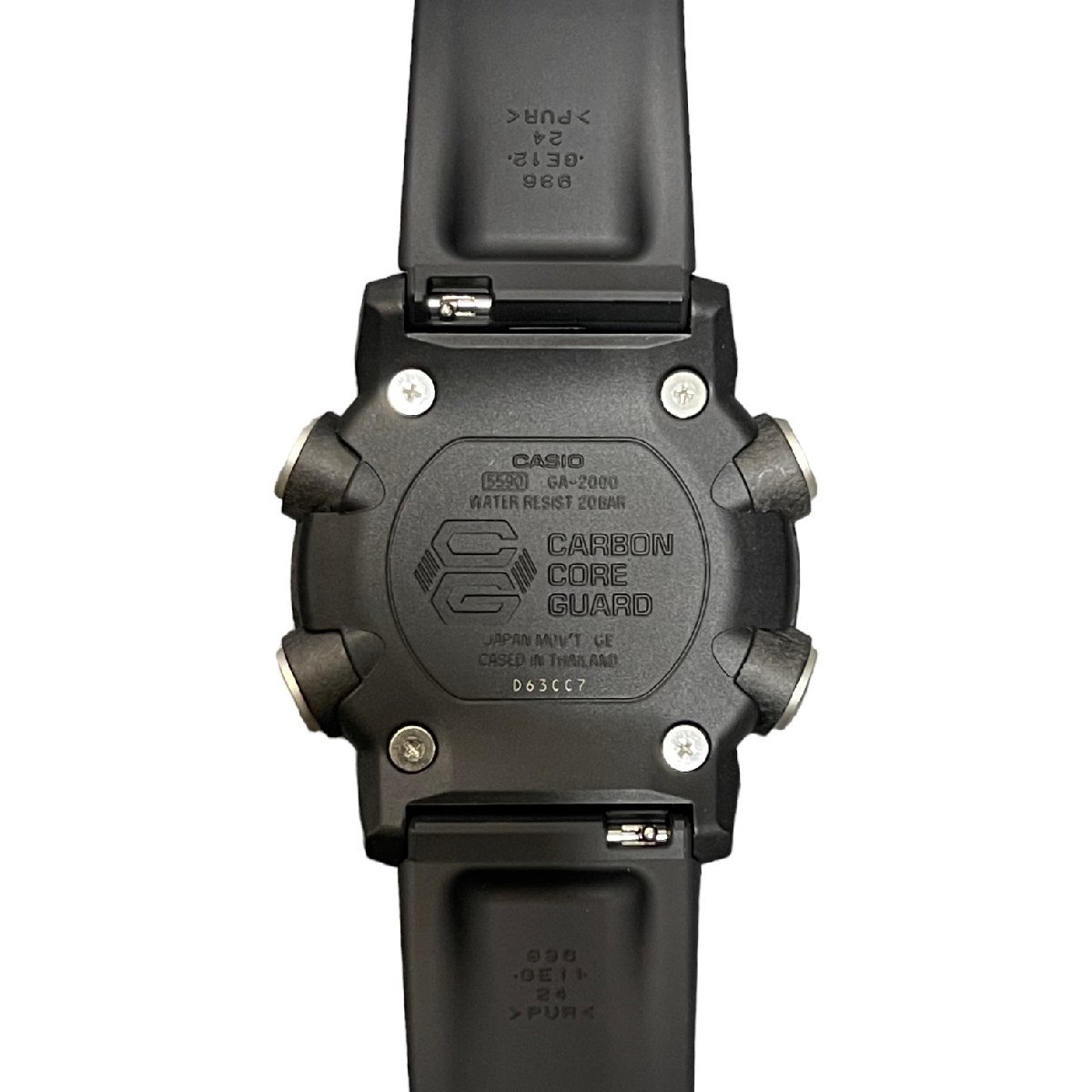 【中古品】CASIO G-SHOCK カシオ ジーショック GA-2000S-1AJF メンズ腕時計 アナデジ ブラック 箱あり L52293RE_画像6