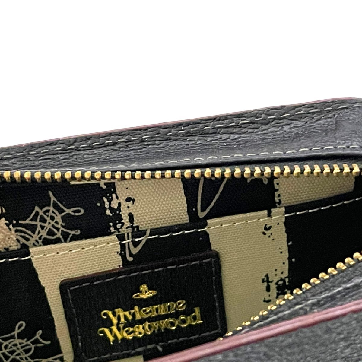 【中古品】 Vivienne Westwood ヴィヴィアンウエストウッド ポーチ ブラック ミニポーチ 本体のみ L52753RK_画像8