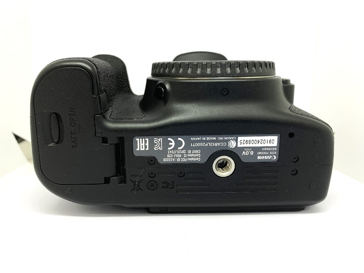 aet1245 キャノン Canon EOS 70D ボディ(バッテリー・充電器・ストラップ・使用説明書)_画像9