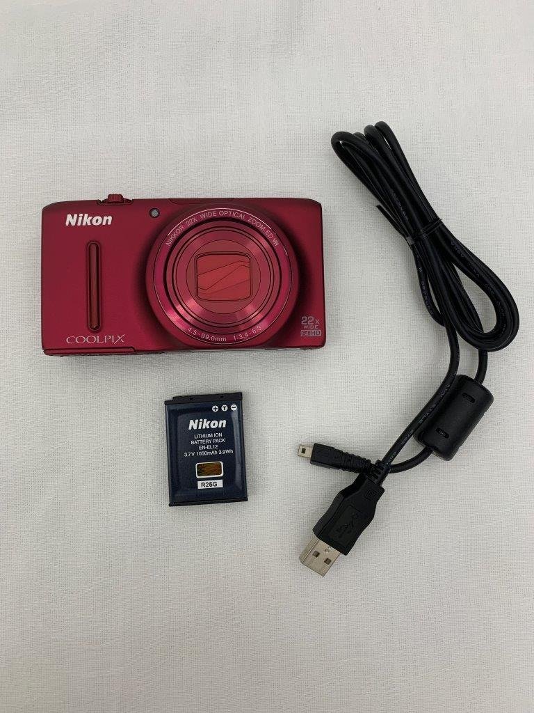 aei1669【動作未確認】Nikon ニコン COOLPIX S9500 デジタルカメラ バッテリー ケーブル付_画像1