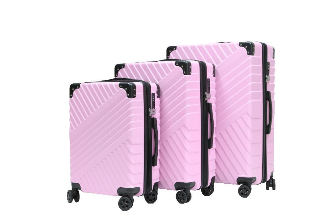 軽量Mサイズ 静音8輪 キャリーバッグ スーツケース キャリーケース ピンク