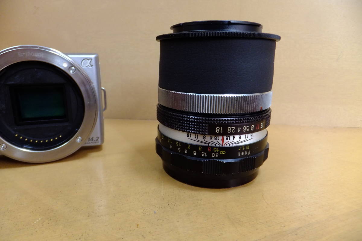 PETRI → SONY E(NEX)マウントアダプターと　PETRI 55mm F1.8_画像4