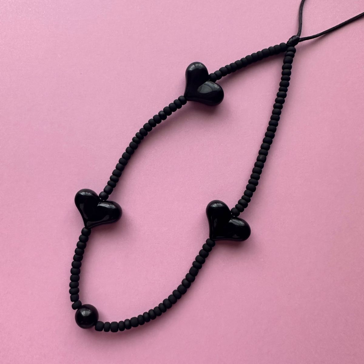 ❣️新品未使用 正規品❣️ string ting ブラック ハート ストラップ string ting ストリングティング オールブラック ハート