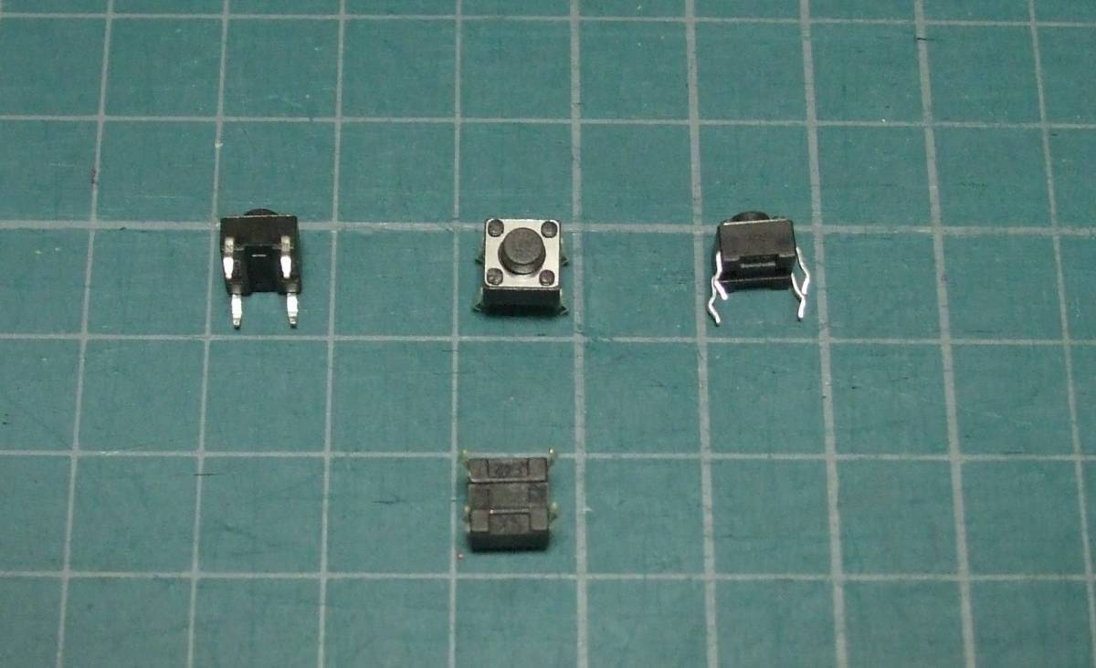 タクトスイッチ 6mm角x高さ5mm(6x6x5mm) 4ピン 10個+事前保証2個を付けて　1セット12個　管理-⑤_画像3