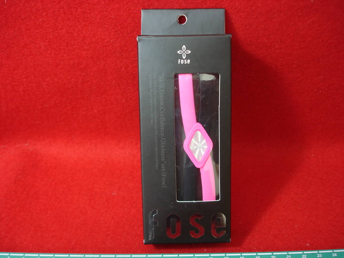 *[ замечательная вещь .]* новый товар Fose tokyo персик чёрный розовый F свободный размер силикон Cross браслет напульсник ножной браслет редкий товар резина kifto