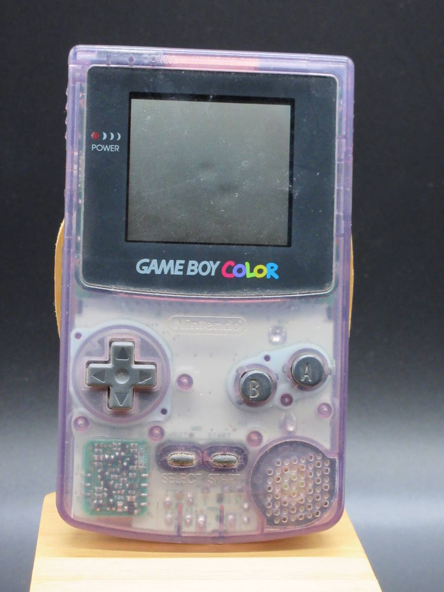 中古　ゲームボーイカラー　 クリアパープル 　本体 　動作品 Nintendo GAMEBOY COLOR 任天堂 　beatmaniaGBソフトおまけ付_画像1