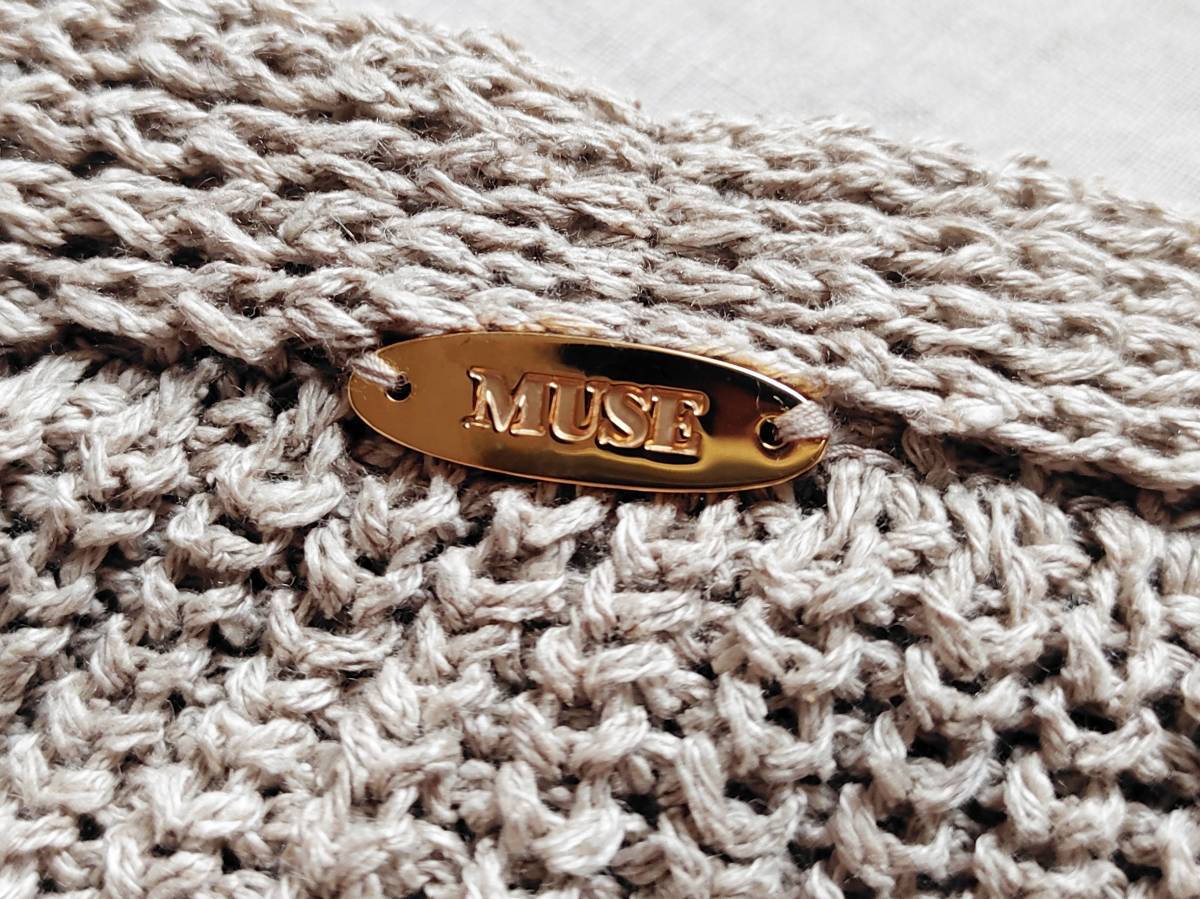 MUSE de Deuxieme Classe リネンガウン カーディガン 美品 MUSE de Deuxieme Classe ミューズ ドゥーズィエムクラス