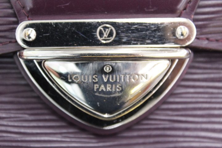 ○【本物保証】現状渡し LOUIS VUITTON ルイヴィトン エピ ポルトフォイユ ウジェニ カシス M6388K_キズ　くもりあり