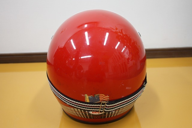 BELL MOTO4 ビンテージヘルメット　内装赤チェック柄 Viking バイキング ビンテージ ゴーグル付 　 横浜市泉区_画像7