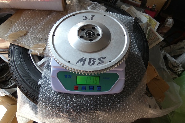 MBS 　アクティーストリート等E07A用　軽量フライホイール3.7Kg　PP1 JA4トゥデー流用可能　極貴重品、_画像2