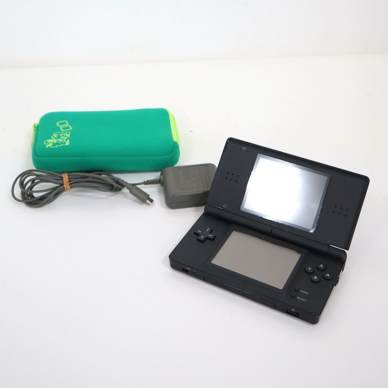 【NINTENDO/ニンテンドー】DS lite DSライト ジェットブラック USG-001 ゲーム機器 持ち運び コンパクト/ts0066_画像1