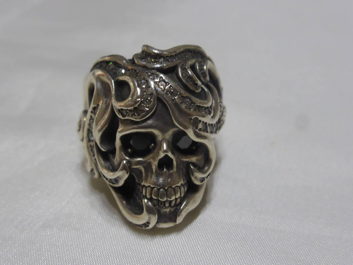 JUSTIN DAVIS* Justin Davis J×U SV925 Skull ring 17 number *