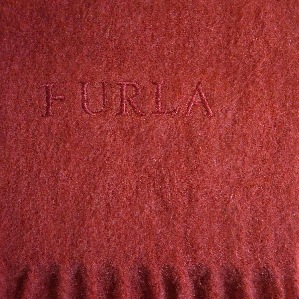 FURLA フルラ カシミヤマフラー レッド 赤 カシミア 