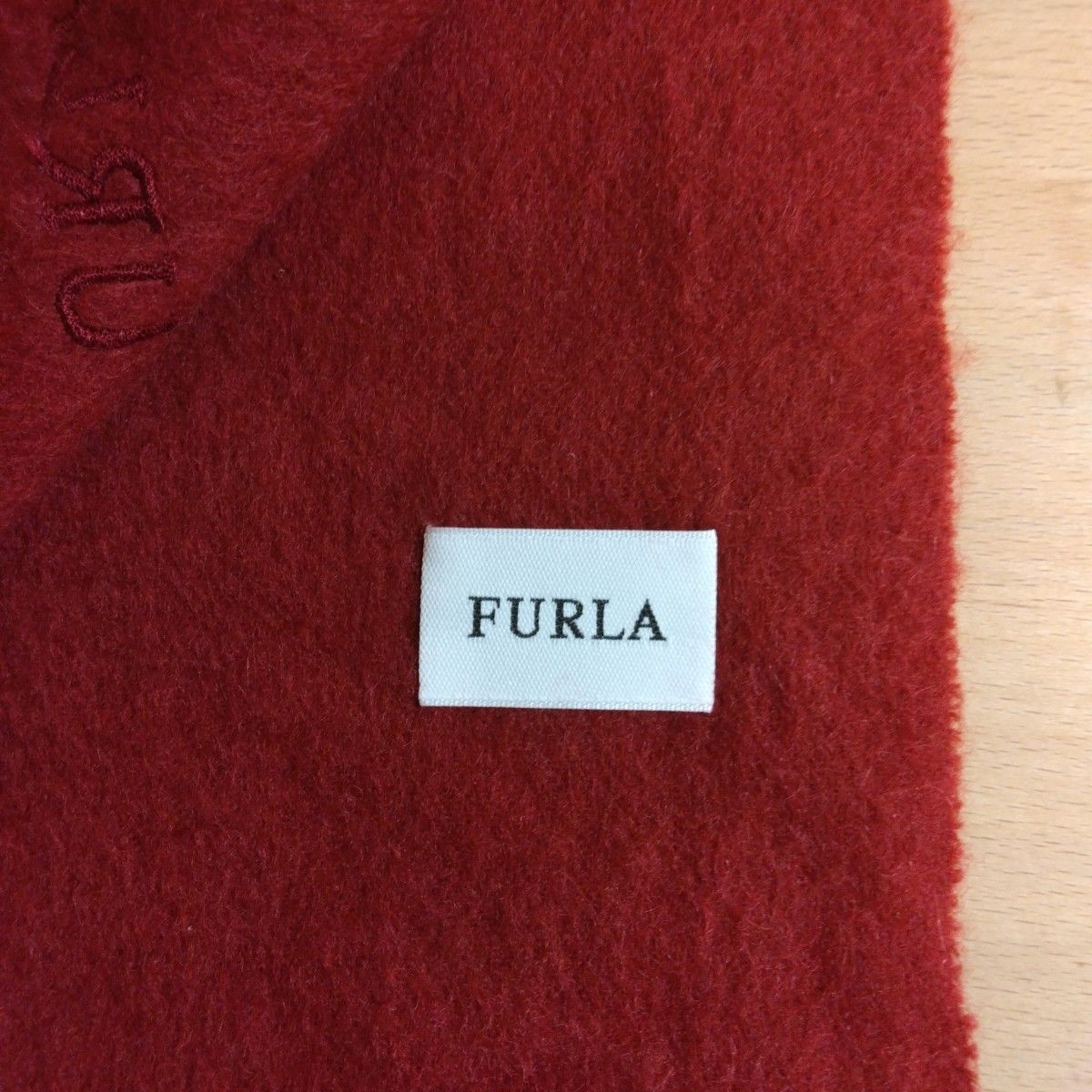 FURLA フルラ カシミヤマフラー レッド 赤 カシミア 