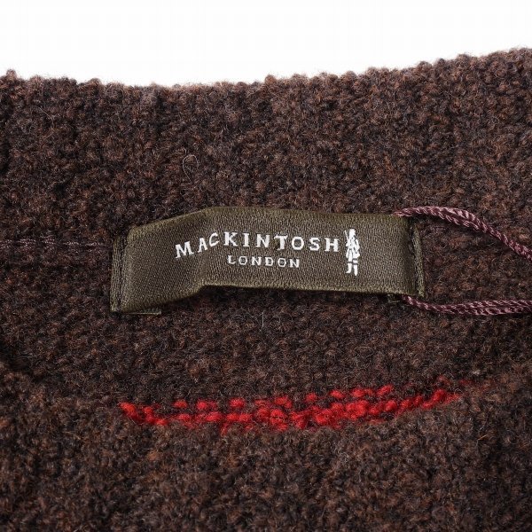 新品1円～★定価3.6万 MACKINTOSH LONDON マッキントッシュ ロンドン メンズ 日本製 長袖 7ゲージハウスボーダーニット M 本物◆3959◆_画像8