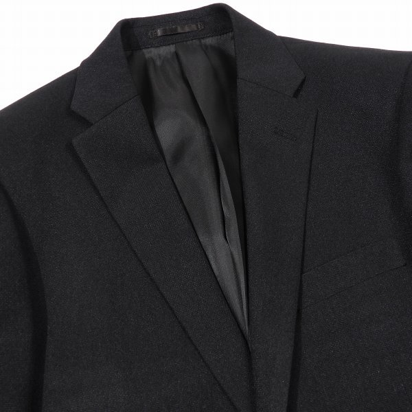 新品1円～★定価5.3万 Black On TETE HOMME テットオム 秋冬 スリーピーススーツ 94A6 ノータック ストレッチ 黒 ブラック ◆4111◆_画像5