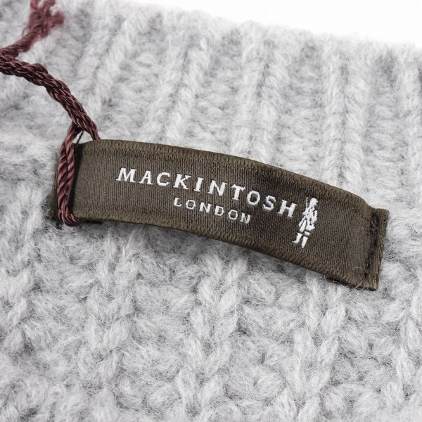 新品1円～★定価4.9万 MACKINTOSH LONDON マッキントッシュ ロンドン メンズ 長袖 ウール毛 ローゲージ片畦クルーネックニット L ◆5264◆_画像8