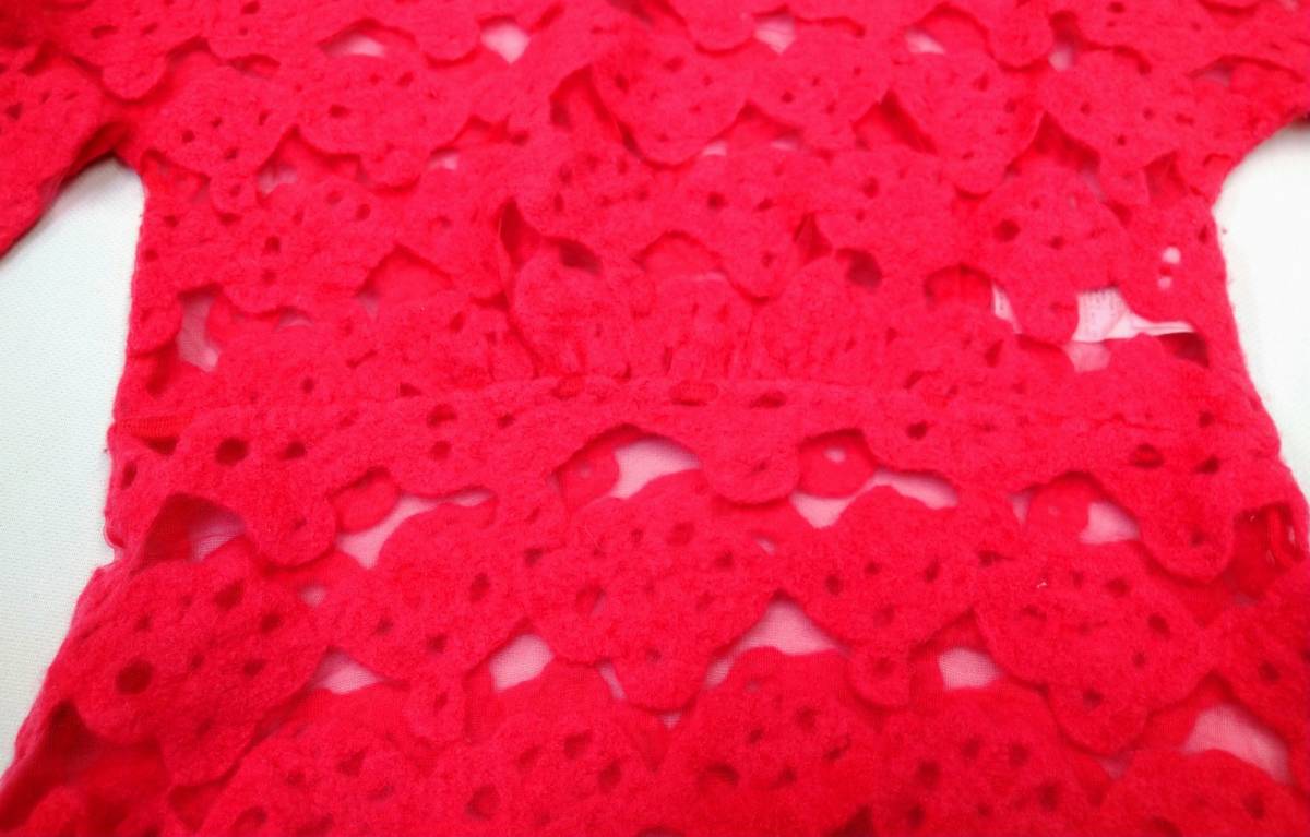  used Tsumori Chisato TSUMORI CHISATO short sleeves knitted sia- knitted pink 2